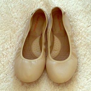 Nude ballet flats